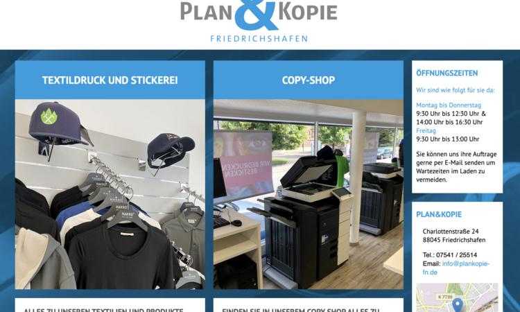 Plan & Kopie – TYPO3-Webseiten-Relaunch