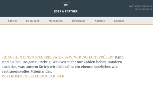 Eger & Partner – TYPO3-Webseiten-Relaunch
