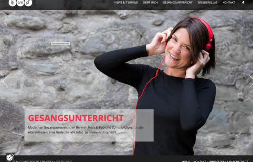 Relaunch & Umbau Gesangsunterricht Franziska Restle von Wordpress zu TYPO3