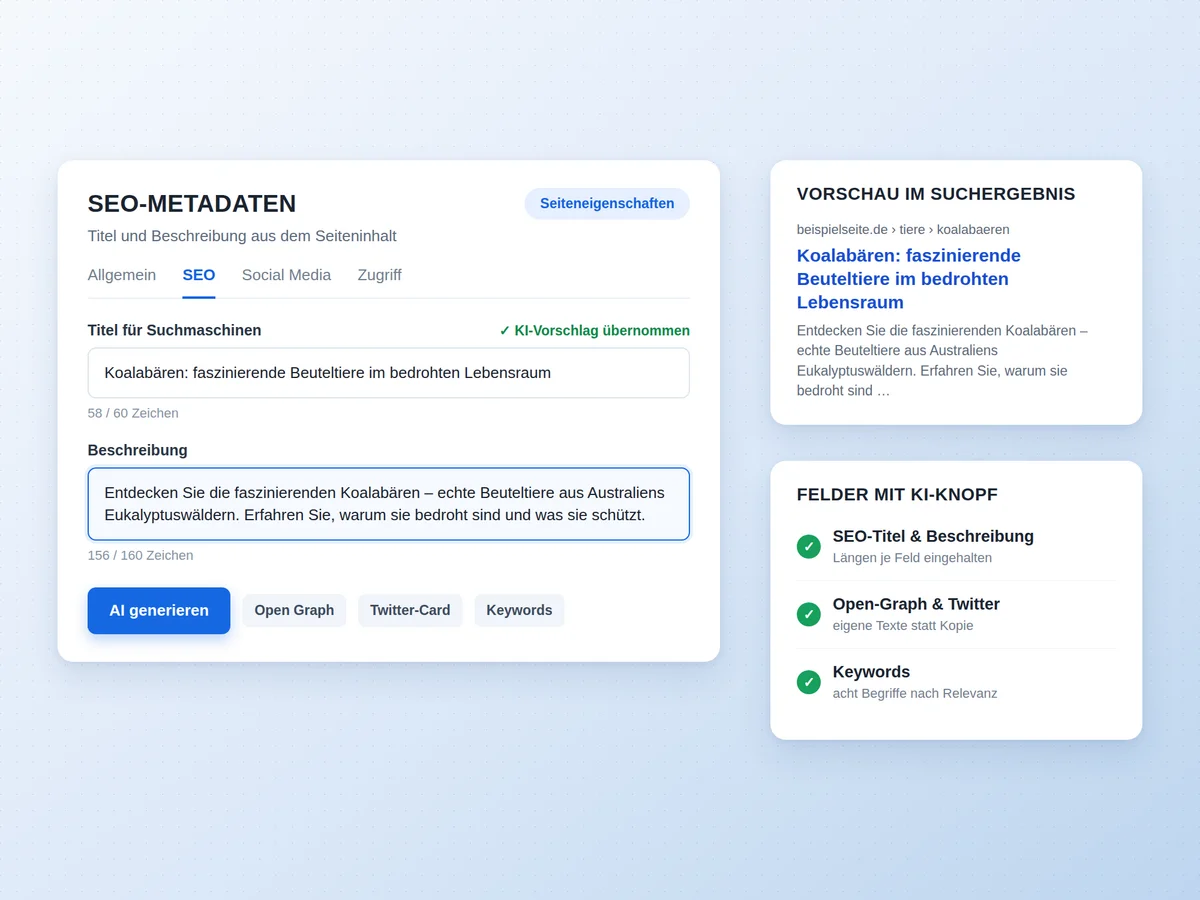 Weniger Aufwand für Redakteure – bessere SEO-Ergebnisse