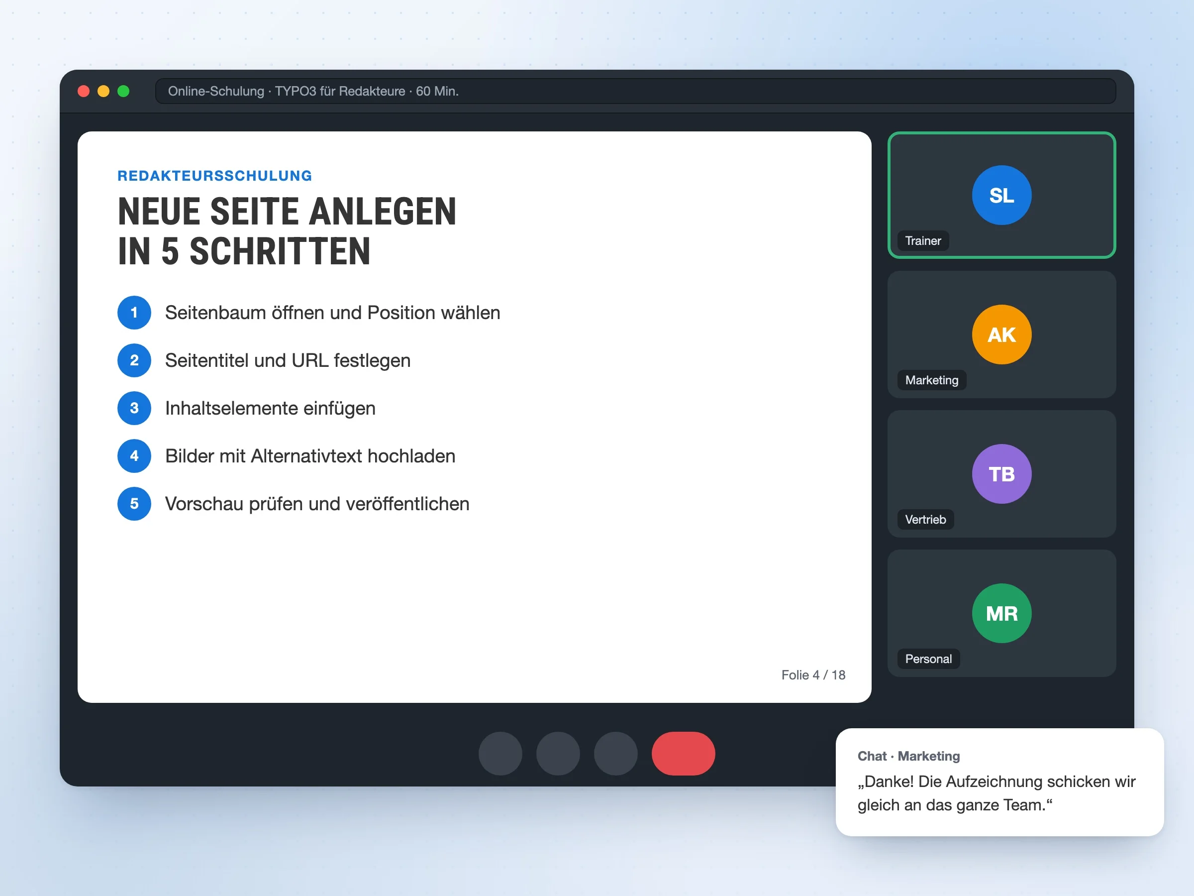 Schulungen