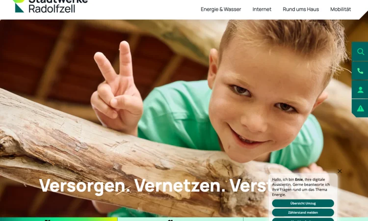 TYPO3-Relaunch für die Stadtwerke Radolfzell – moderner Webauftritt mit KI-gestützter Technologie