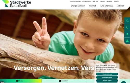 TYPO3-Relaunch für die Stadtwerke Radolfzell – moderner Webauftritt mit KI-gestützter Technologie