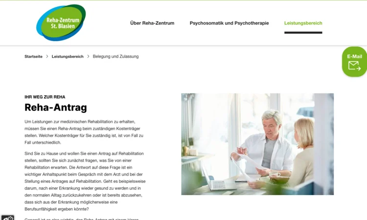 Reha-Zentrum St. Blasien setzt auf TYPO3 und neuer Webseite