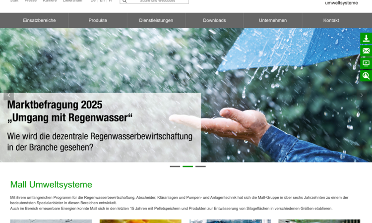 Relaunch der Website von MALL GmbH