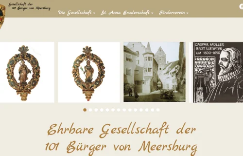 Ehrbare Gesellschaft der 101 Bürger von Meersburg – TYPO3-Webseiten-Relaunch für eine der ältesten Bürgergesellschaften Deutschlands