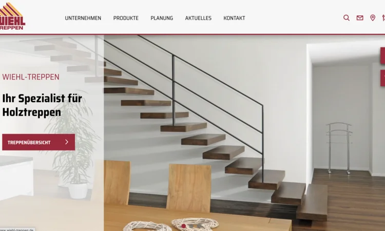 TYPO3-Update für WIEHL Treppen