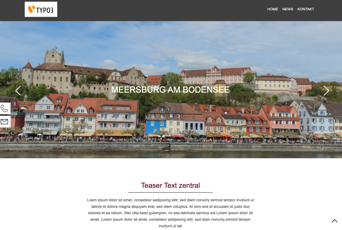 So könnte auch Ihre Website aussehen