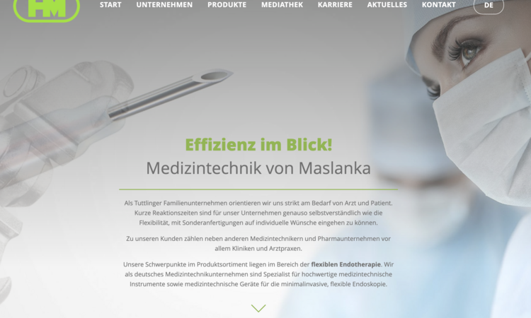 Relaunch Moderne Medizintechnik im digitalen Auftritt